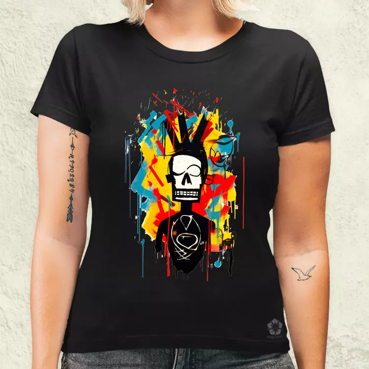Basquiat béke és szeretet v14 női póló