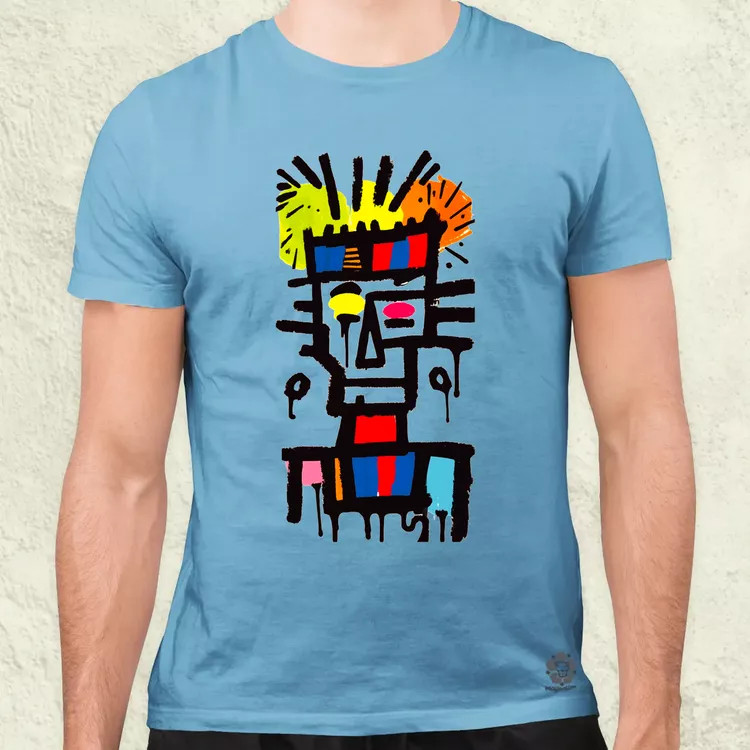 Basquiat béke és szeretet v15 férfi póló