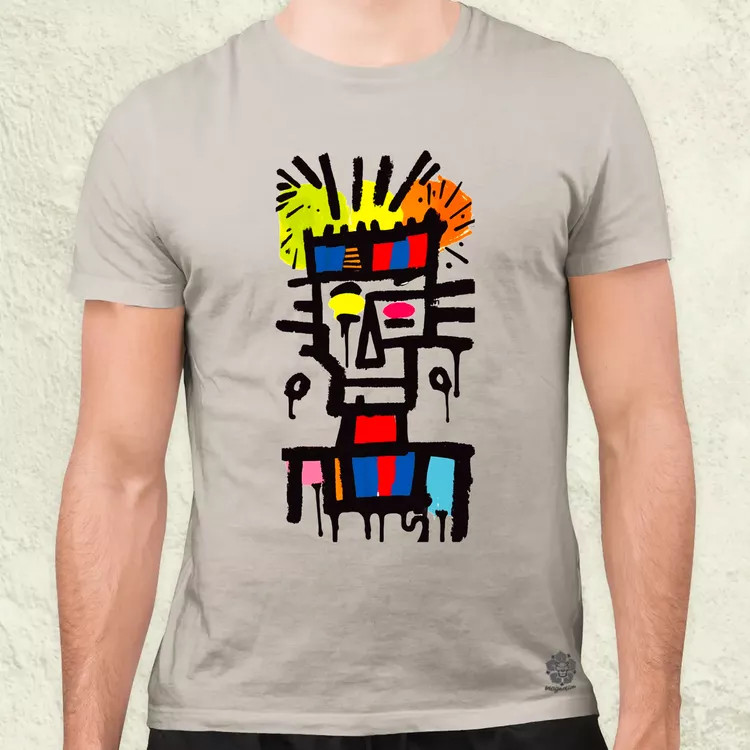 Basquiat béke és szeretet v15 férfi póló
