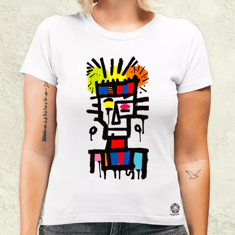 Basquiat béke és szeretet v15 női póló