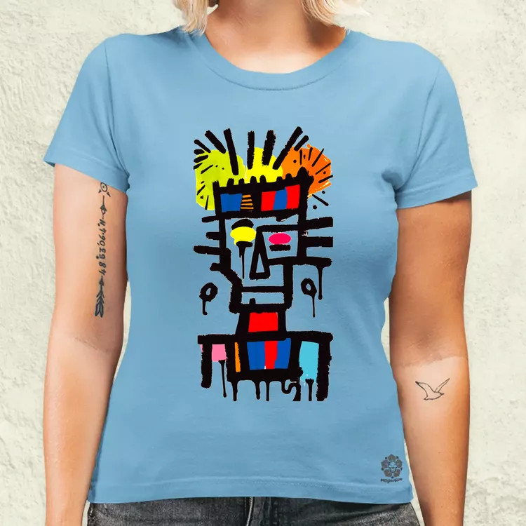 Basquiat béke és szeretet v15 női póló