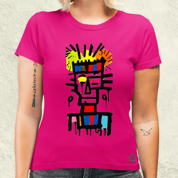 Basquiat béke és szeretet v15 női póló