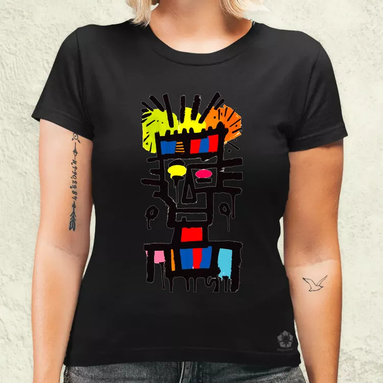 Basquiat béke és szeretet v15 női póló