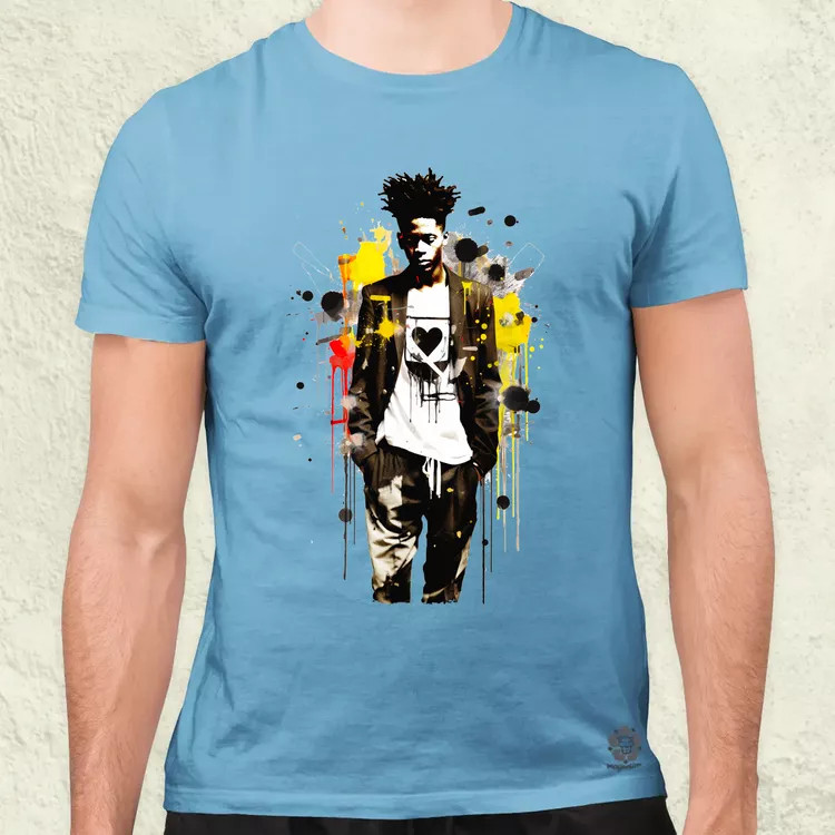 Basquiat béke és szeretet v4 férfi póló