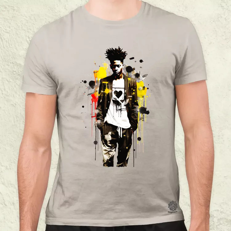 Basquiat béke és szeretet v4 férfi póló