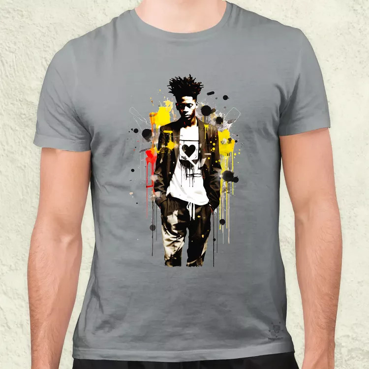 Basquiat béke és szeretet v4 férfi póló