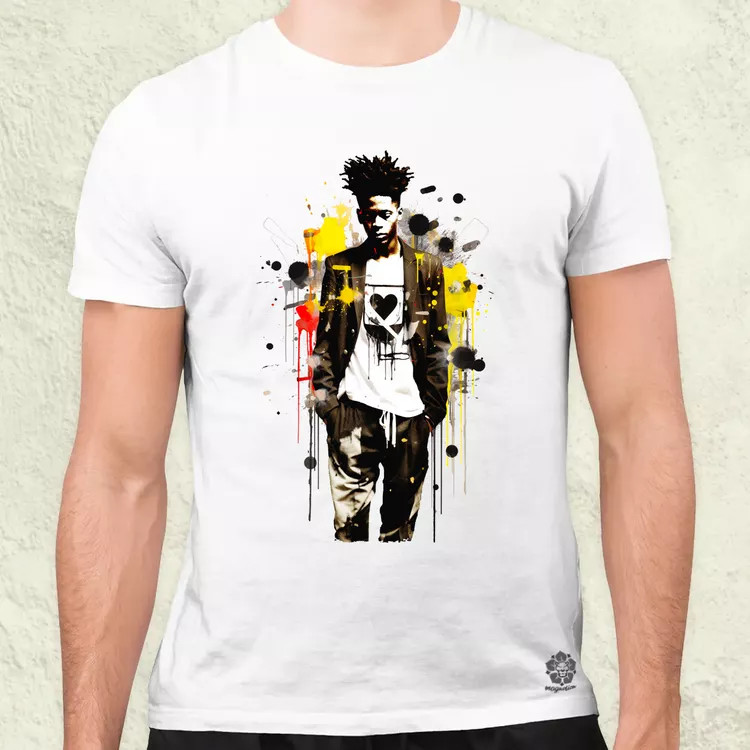 Basquiat béke és szeretet v4 férfi póló