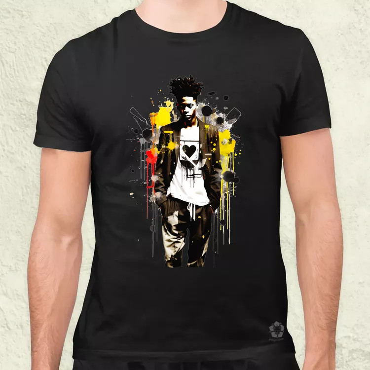 Basquiat béke és szeretet v4 férfi póló