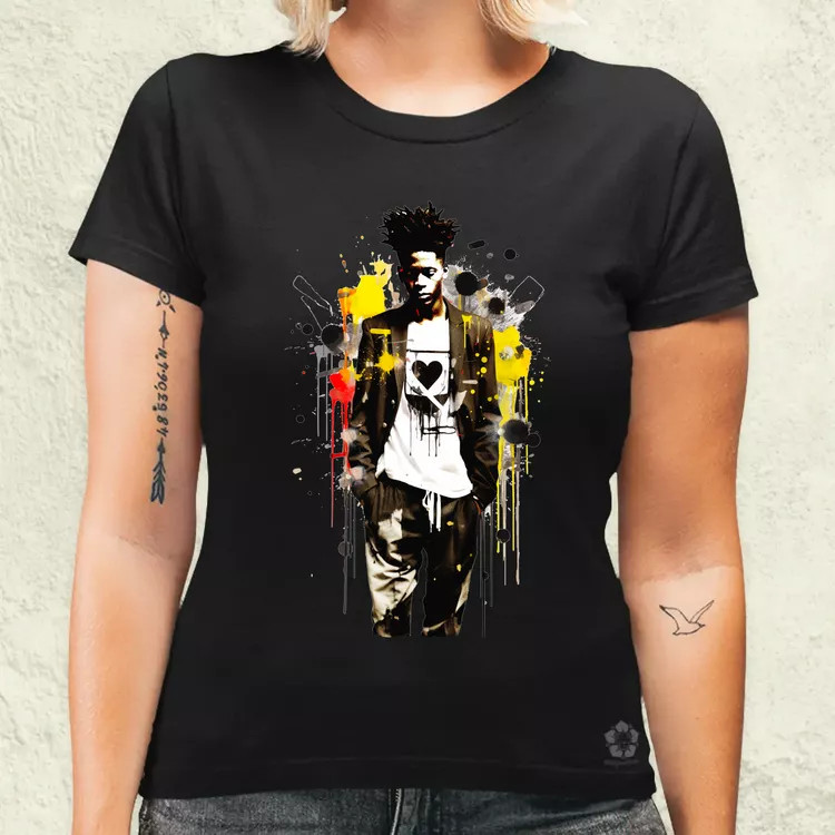 Basquiat béke és szeretet v4 női póló