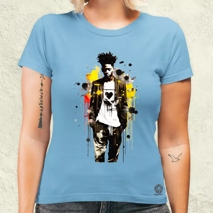 Basquiat béke és szeretet v4 női póló