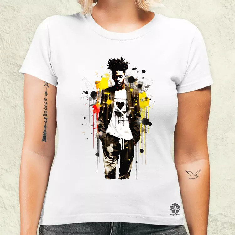 Basquiat béke és szeretet v4 női póló