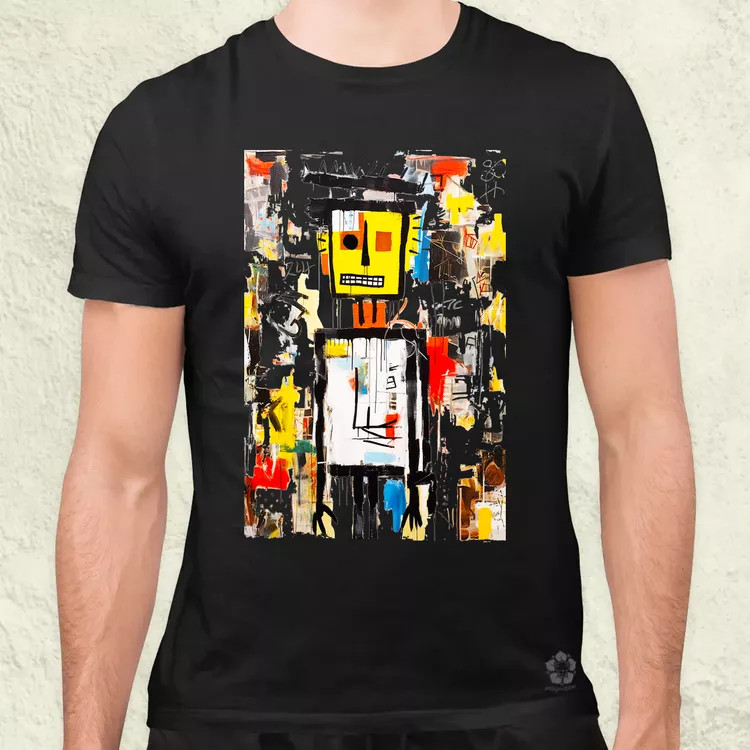 Basquiat béke és szeretet v7 férfi póló