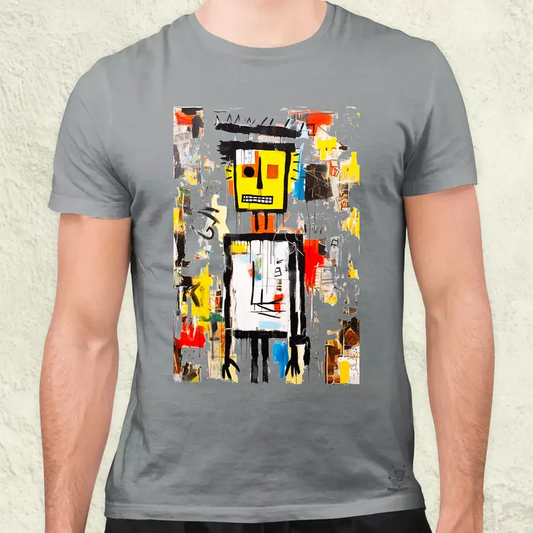 Basquiat béke és szeretet v7 férfi póló