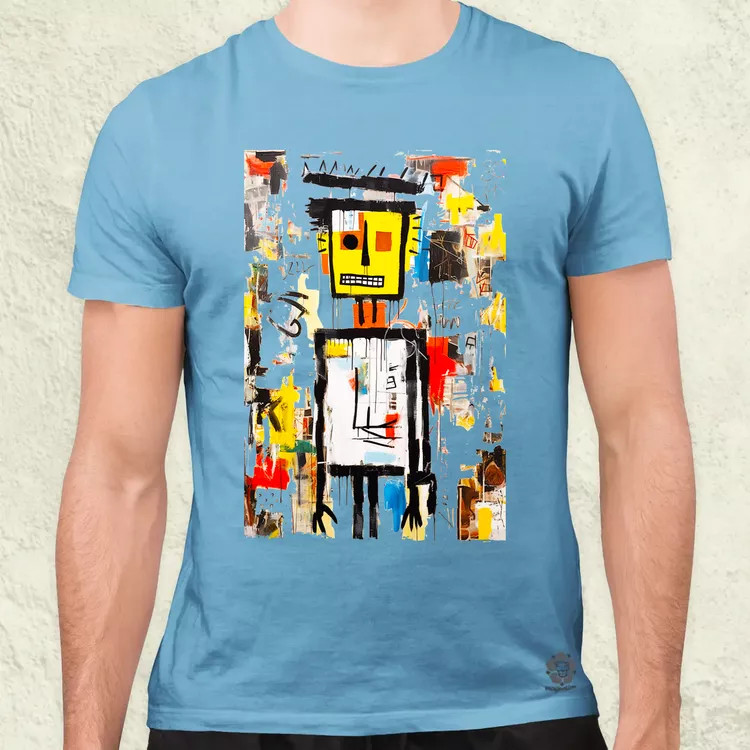 Basquiat béke és szeretet v7 férfi póló
