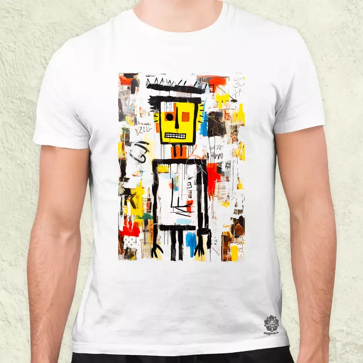 Basquiat béke és szeretet v7 férfi póló