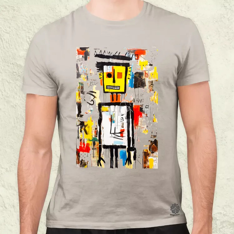 Basquiat béke és szeretet v7 férfi póló