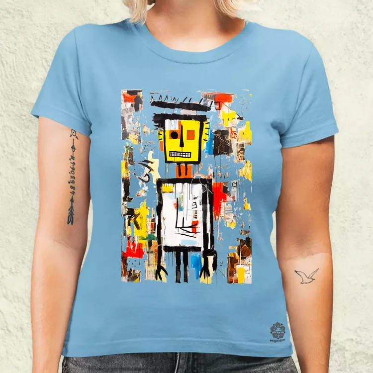 Basquiat béke és szeretet v7 női póló