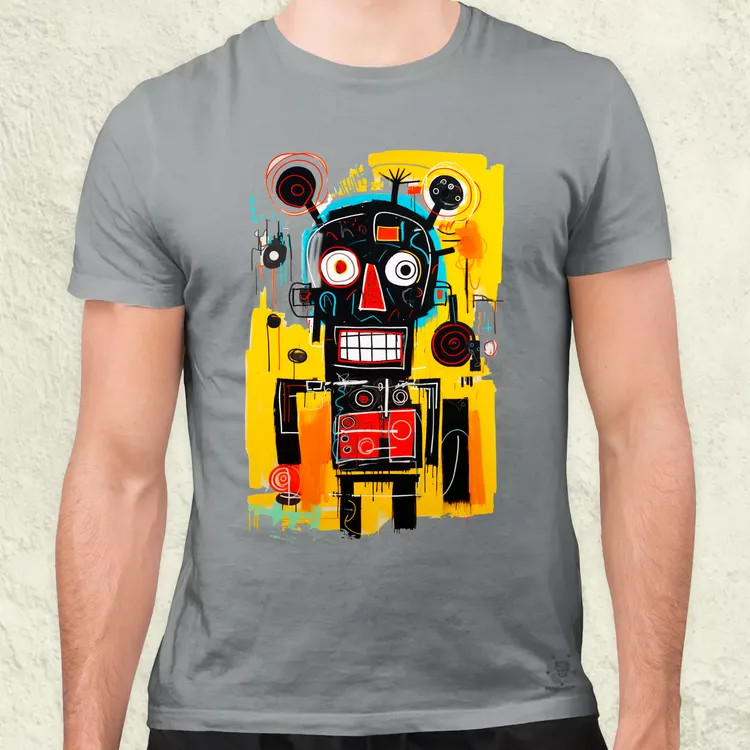 Basquiat béke és technológia v1 férfi póló