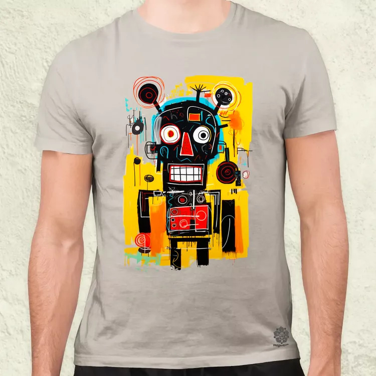Basquiat béke és technológia v1 férfi póló