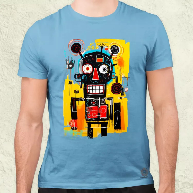Basquiat béke és technológia v1 férfi póló