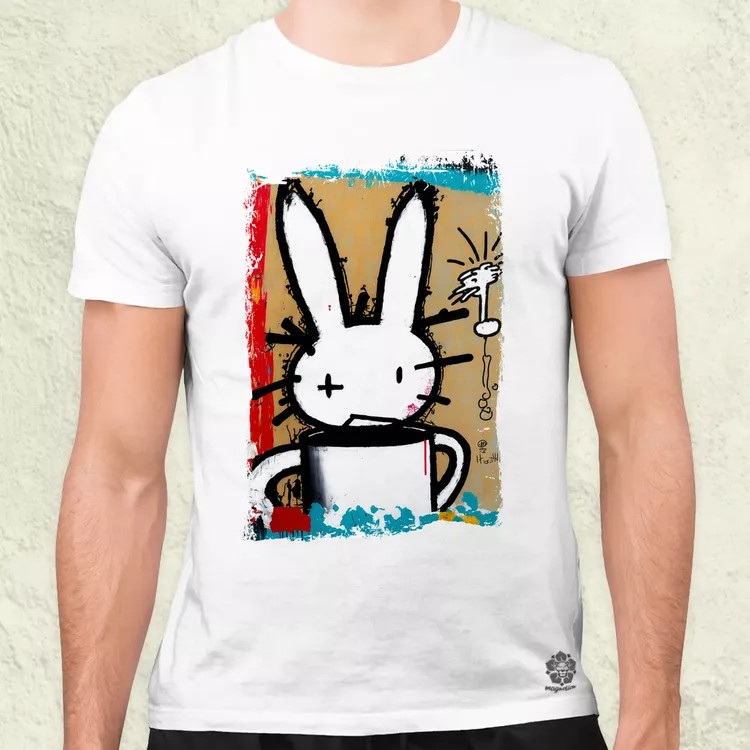 Basquiat digitális művészet v3 férfi póló
