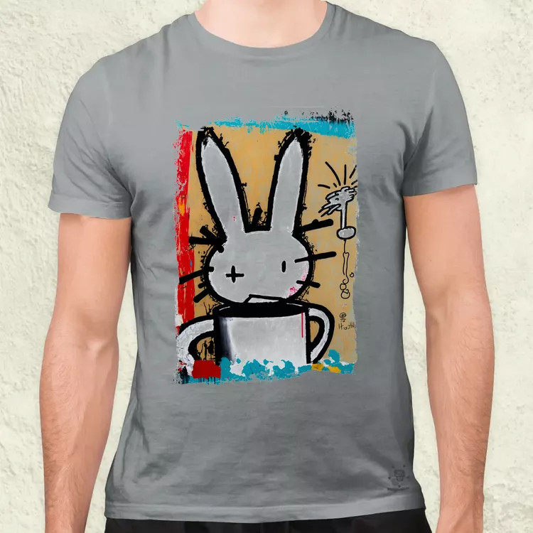 Basquiat digitális művészet v3 férfi póló