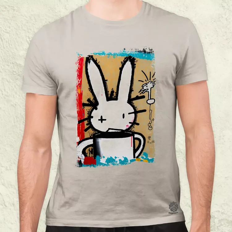 Basquiat digitális művészet v3 férfi póló