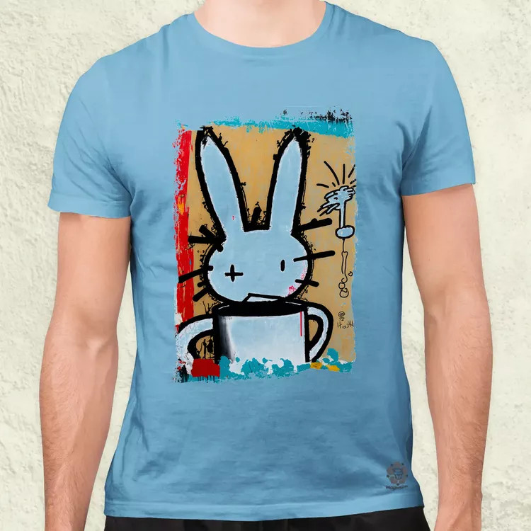 Basquiat digitális művészet v3 férfi póló