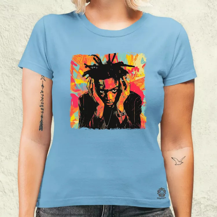 Basquiat pop art v5 női póló