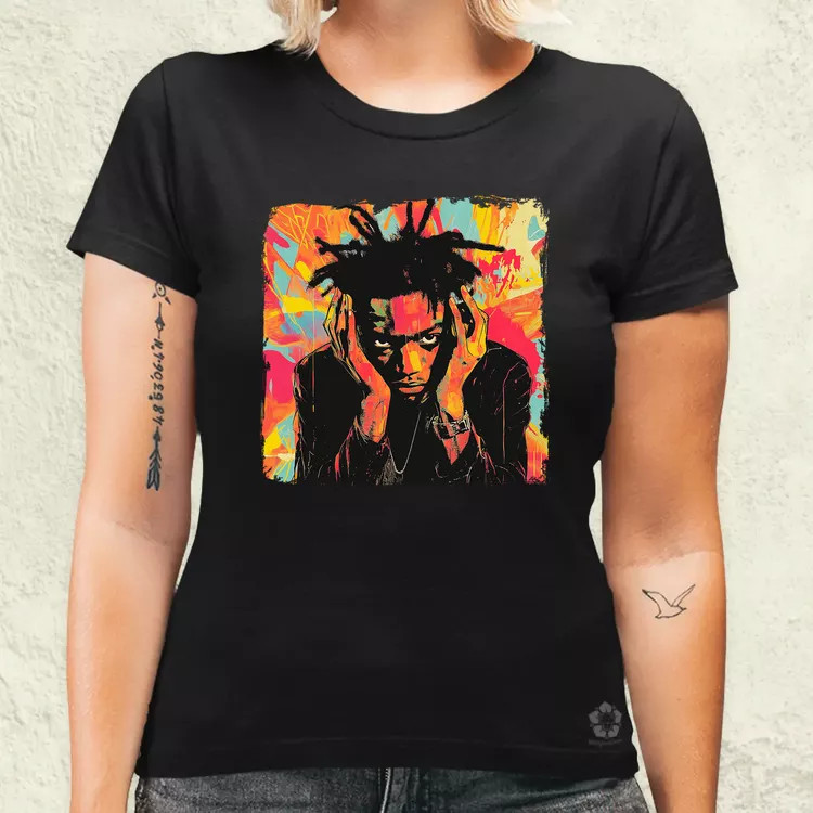 Basquiat pop art v5 női póló