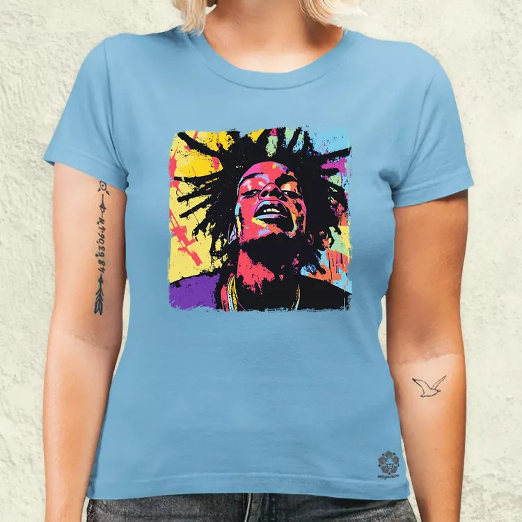 Basquiat pop art v6 női póló