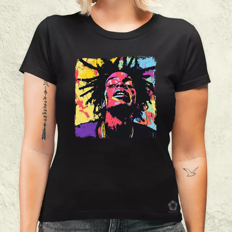 Basquiat pop art v6 női póló
