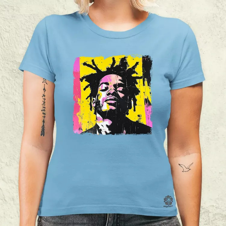 Basquiat pop art v8 női póló