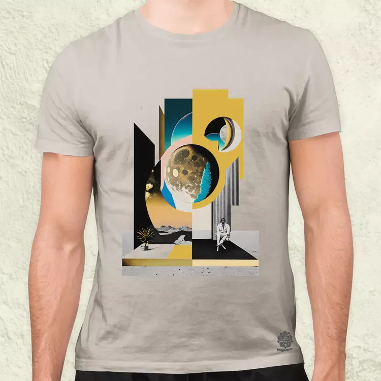 Kortárs modern digitális művészet v16 férfi póló