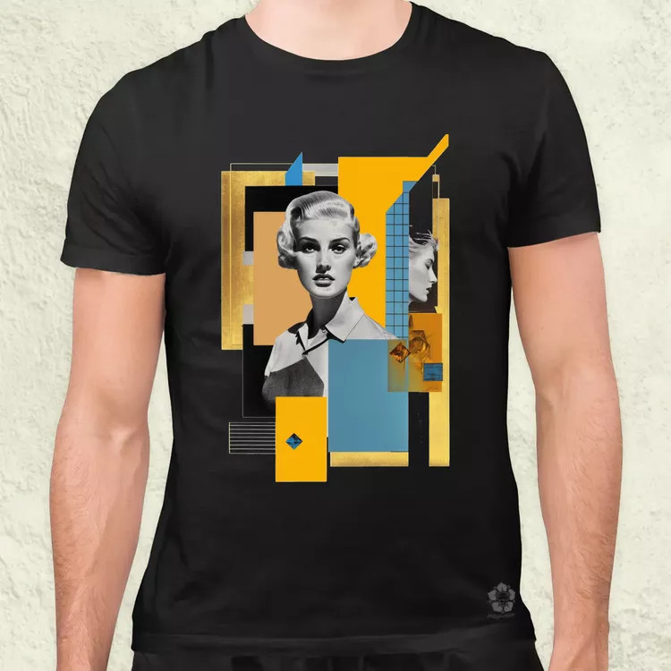 Kortárs modern digitális művészet v2 férfi póló