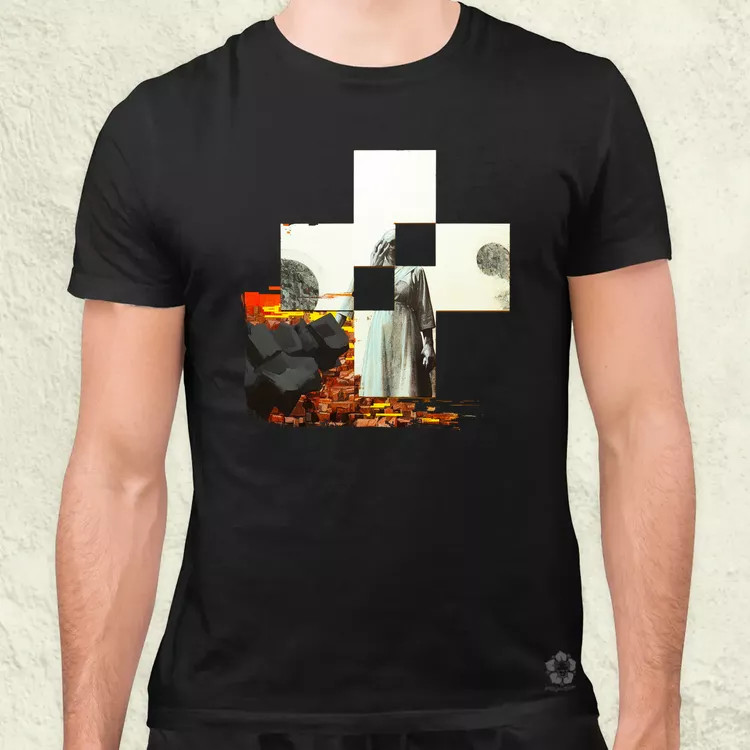 Modern kereszt fantázia v1 férfi póló