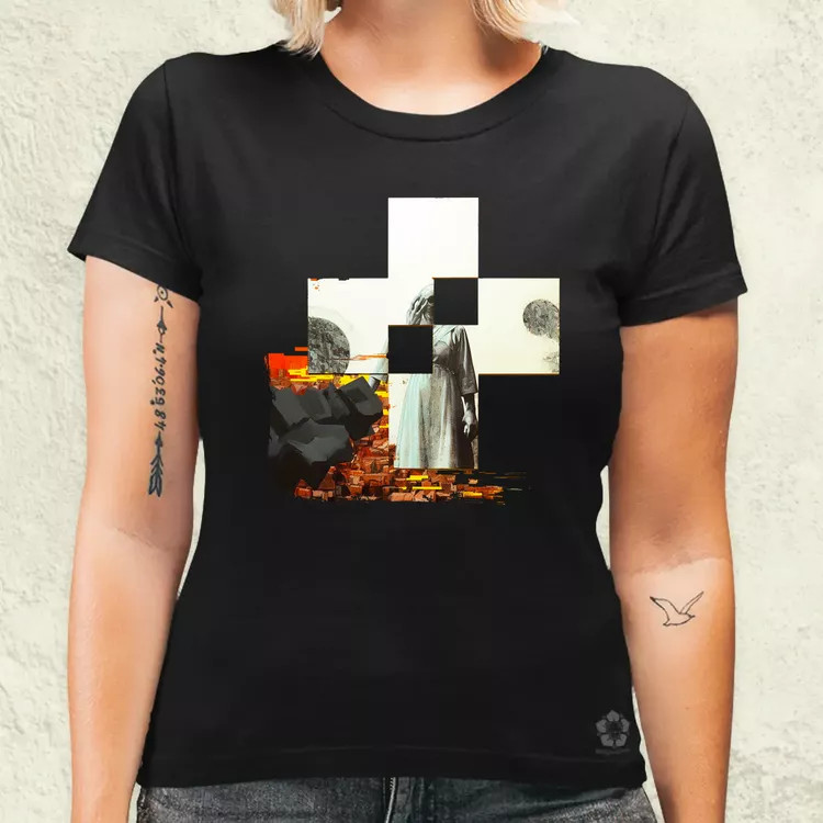 Modern kereszt fantázia v1 női póló