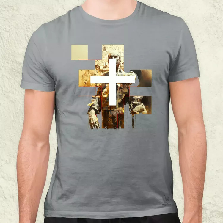 Modern kereszt fantázia v3 férfi póló