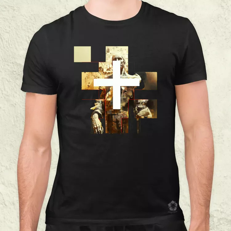 Modern kereszt fantázia v3 férfi póló