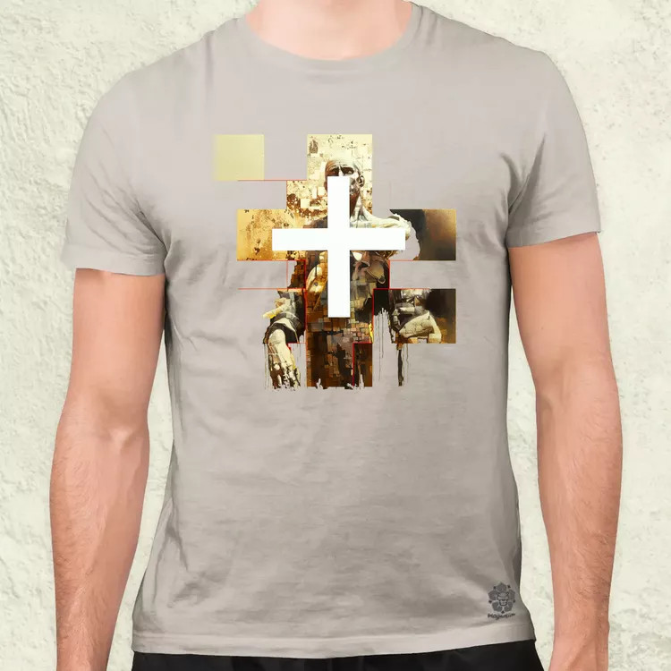 Modern kereszt fantázia v3 férfi póló