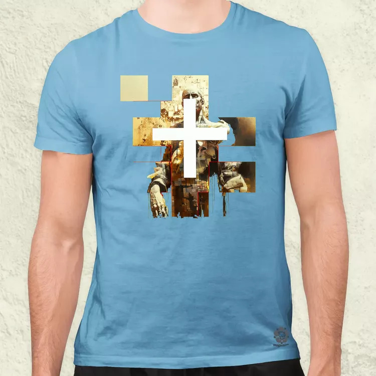 Modern kereszt fantázia v3 férfi póló