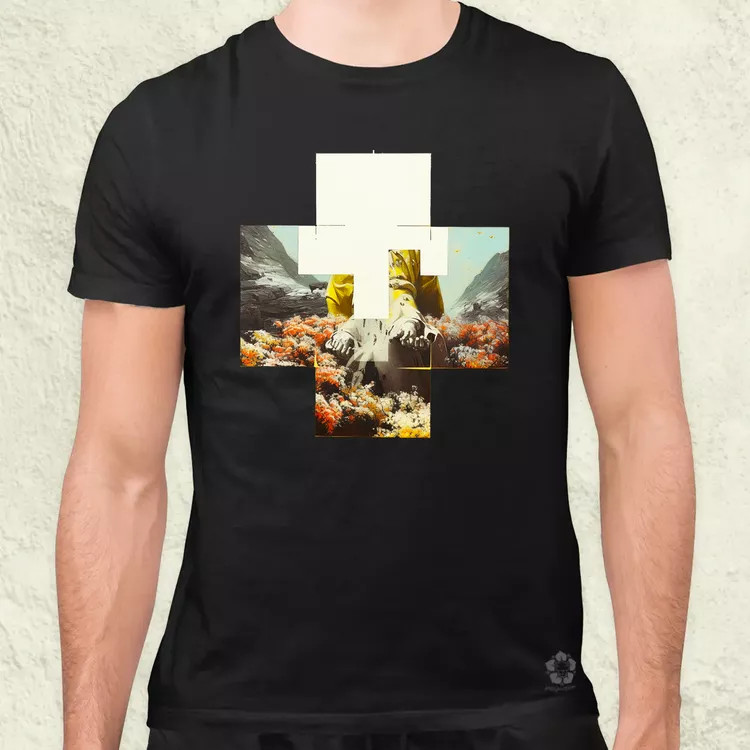 Modern kereszt fantázia v5 férfi póló