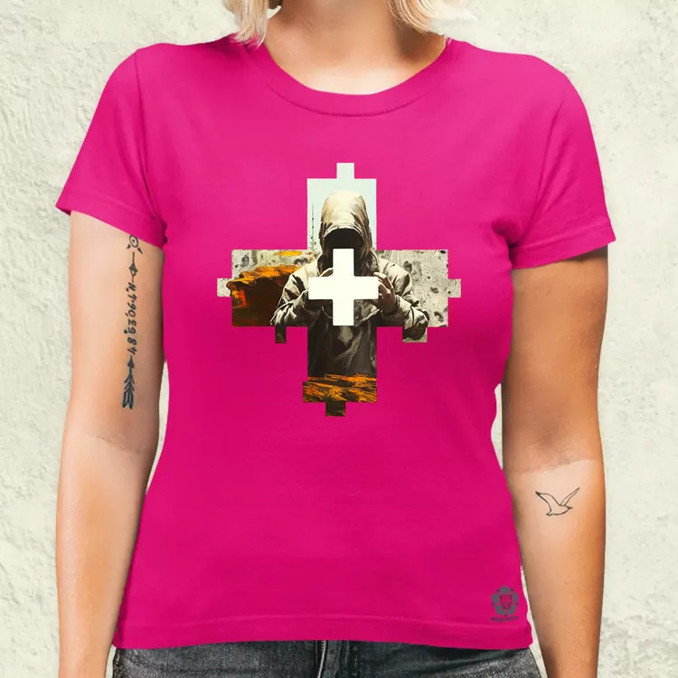 Modern kereszt fantázia v6 női póló