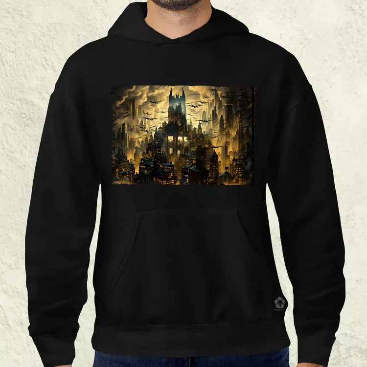 Pareidolia Batman denevérbarlang fantázia férfi pulóver