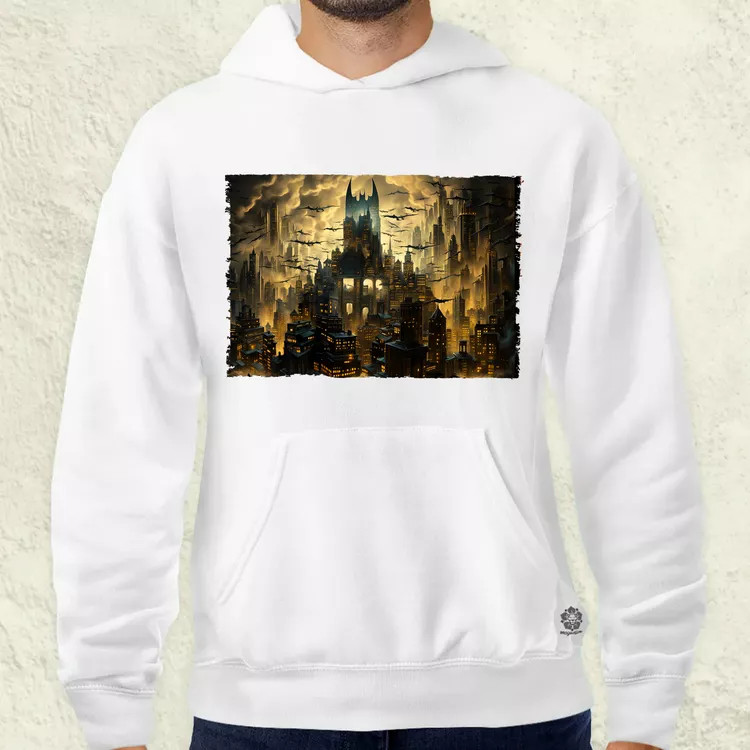 Pareidolia Batman denevérbarlang fantázia férfi pulóver