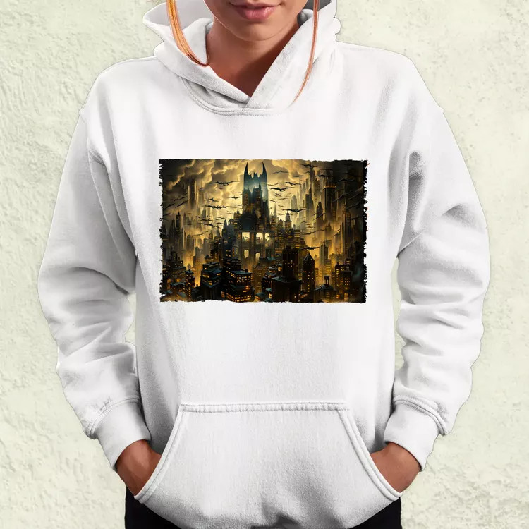 Pareidolia Batman denevérbarlang fantázia női pulóver