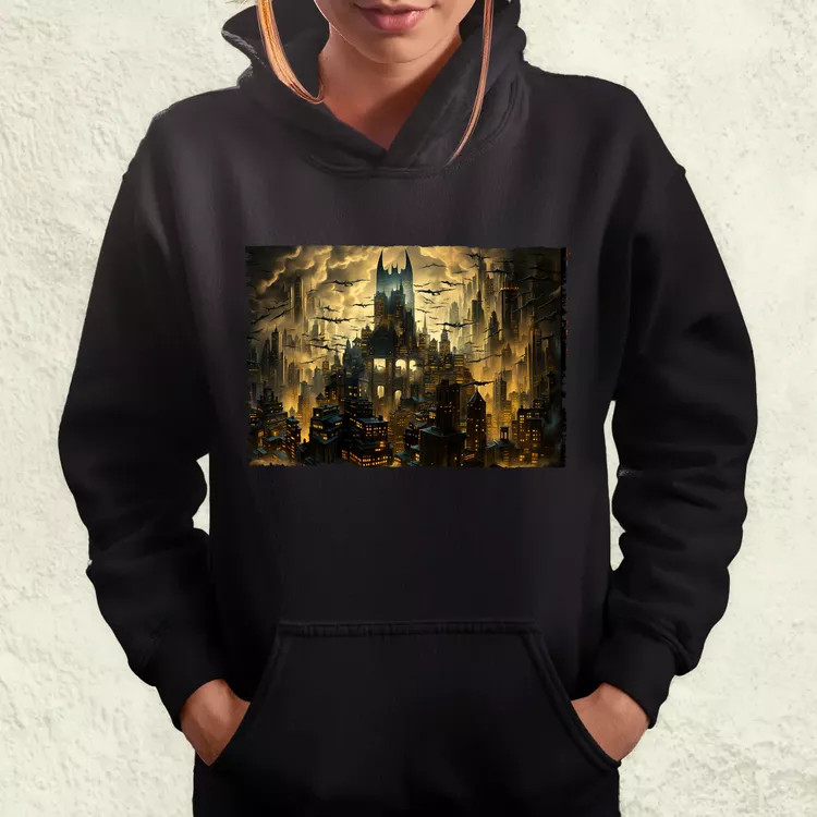 Pareidolia Batman denevérbarlang fantázia női pulóver