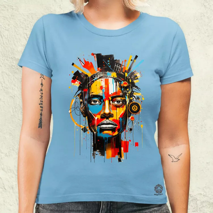 Neo expresszionista Basquiat v2 női póló