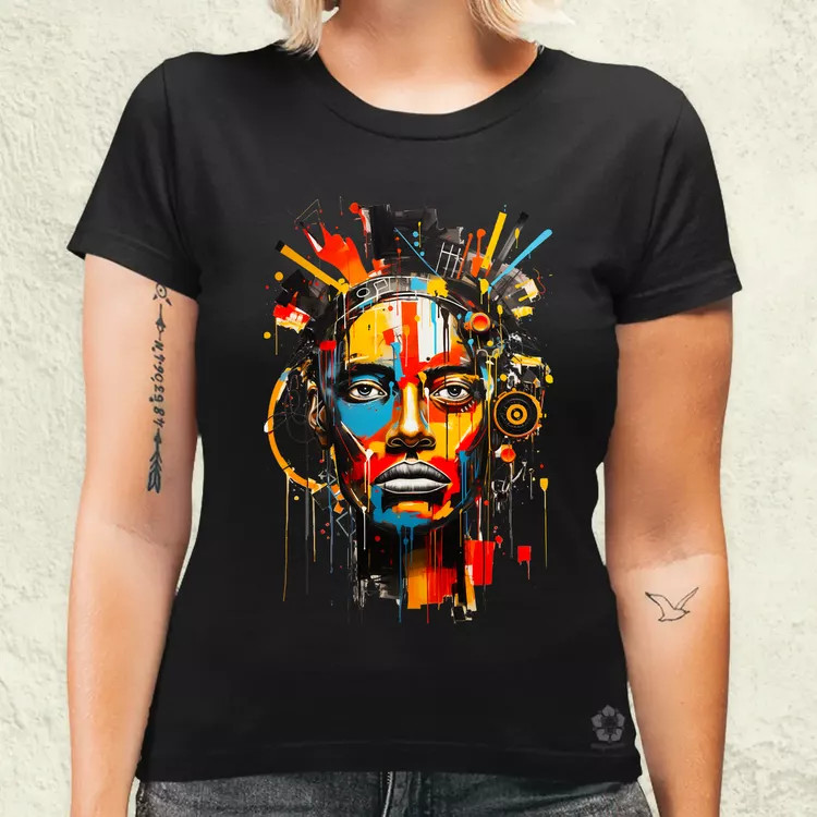 Neo expresszionista Basquiat v2 női póló