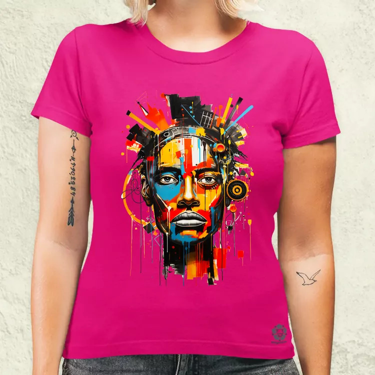 Neo expresszionista Basquiat v2 női póló